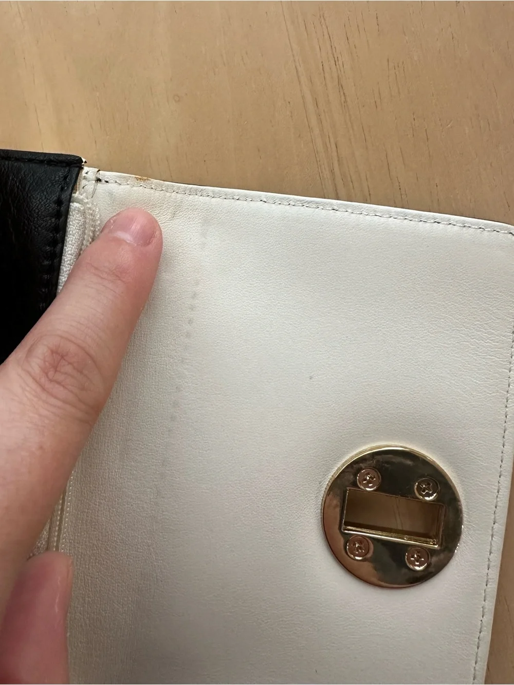 Kate Spade Tri-Fold Pebble Leather Turnlock Small Wallet